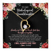Forever Love Necklace 18K Yellow Gold Finish | 1 | Personalized To My Unbiological Granddaughter Necklace Family Together Birthday Gifts For Bonus Granddaughter Christmas Customized Gift Box Message Card | teecentury