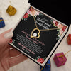 Forever Love Necklace 18K Yellow Gold Finish | 2 | Personalized To My Unbiological Granddaughter Necklace Family Together Birthday Gifts For Bonus Granddaughter Christmas Customized Gift Box Message Card | teecentury