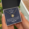 Love Knot Necklace 18K Yellow Gold Finish | 2 | Personalized To My Unbiological Sister Necklace For Soul Sister Best Friend Bff Birthday Graduation Christmas Pendant Jewelry Customized Gift Box Message Card | teecentury