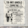 Personalized To My Uncle Blanket From Nephew For All The Times That I Forgot To Thank You Uncle Birthday Mothers Day Christmas Customized Fleece Blanket | teecentury