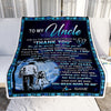 Personalized To My Uncle Blanket From Niece Thank You Day By Day Uncle Birthday Fathers Day Thanksgiving Christmas Customized Bed Fleece Blanket | teecentury