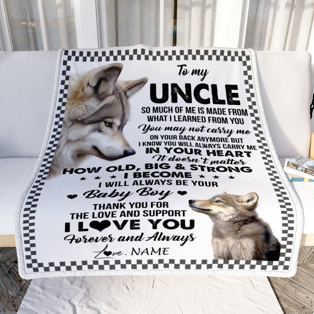 To my son wolf blanket best sale