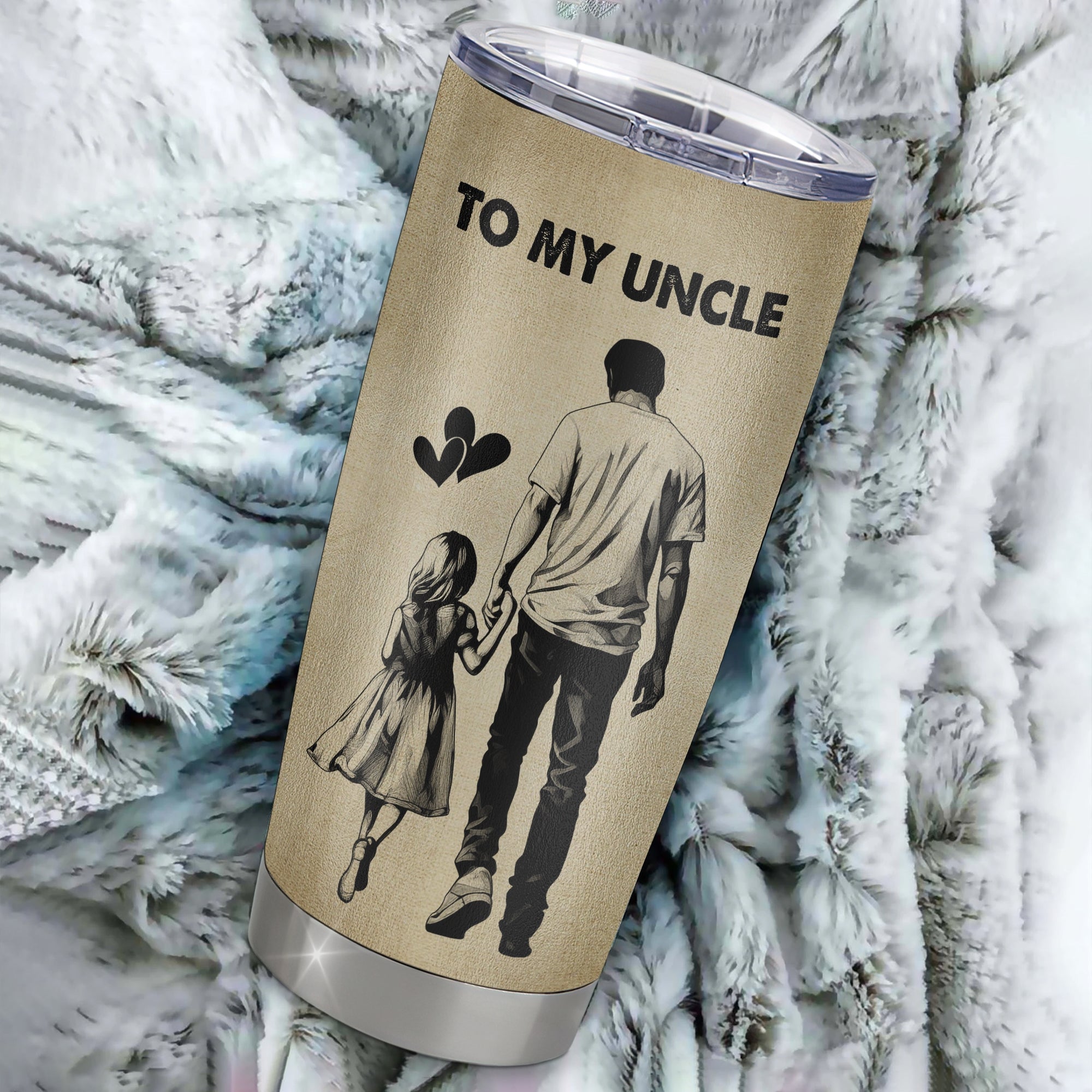 Personalized To My Uncle Tumbler From Niece Stainless Steel Cup For All The Times That I Forgot To Thank You Uncle Birthday Fathers Day Christmas Travel Mug | teecentury