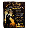 Personalized To My Wife Blanket From Husband I Didn't Marry You Romantic Wife Valentines Day Birthday Anniversary Christmas Customized Gift Fleece Blanket | teecentury