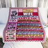 Personalized To My Wife Blanket From Husband Wood Never Forget I Love You Wife Birthday Anniversary Valentines Day Christmas Customized Gift Fleece Blanket | teecentury