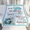 Personalized To My Wife Blanket I Didn't Marry You So Wolf For Wife From Husband Wedding Anniversary Day Birthday Christmas Customized Fleece Throw Blanket | teecentury