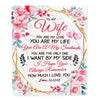 Personalized To My Wife From Husband Blanket You Are My Love Romantic For Her Soulmate Wife Birthday Valentines Day Christmas Customized Gift Fleece Blanket | teecentury