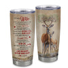 Personalized To My Wife From Husband Stainless Steel Tumbler Cup Deer You Are The Love Of My Life Wife Birthday Anniversary Wedding Day Christmas For Her Travel Mug | teecentury