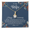 Alluring Beauty Necklace 18K Yellow Gold Finish | 1 | Personalized To My Wife Necklace From Husband 35 Years Wedding Anniversary For Her 35th Anniversary For Her 35 Years Anniversary Customized Gift Box Message Card | teecentury