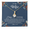 Alluring Beauty Necklace 18K Yellow Gold Finish | 1 | Personalized To My Wife Necklace From Husband 45 Years Wedding Anniversary For Her 45th Anniversary For Her 45 Years Anniversary Customized Gift Box Message Card | teecentury