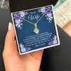Alluring Beauty Necklace 18K Yellow Gold Finish | 2 | Personalized To My Wife Necklace From Husband Love You Forever Wife Birthday Anniversary Wedding Valentines Day Christmas Customized Gift Box Message Card | teecentury