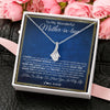 Alluring Beauty Necklace | Personalized To My Wonderful Mother In Law Necklace From Daughter In Law A Strong Women Mother Birthday Mothers Day Christmas Customized Gift Box Message Card | teecentury