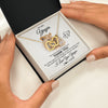 Interlocking Hearts Necklace 18K Yellow Gold Finish | 2 | Personalized To My Yiayia Necklace From Granddaughter Thank You Lion Yiayia Gift For Mothers Day Birthday Gift Christmas For Yiayia Gift Box Message Card | teecentury