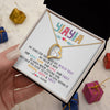 Forever Love Necklace 18K Yellow Gold Finish | 2 | Personalized To My Yiayia Necklace From Grandkids Granddaughter We Squeezed This Necklace Yiayia Birthday Mothers Day Customized Gift Box Message Card | teecentury