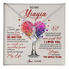 Alluring Beauty Necklace 14K White Gold Finish | 1 | Personalized To My Yiayia Necklace From Grandkids Never Forget That I Love You You Mean The World Yiayia Birthday Mothers Day Customized Gift Box Message Card | teecentury