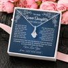 Alluring Beauty Necklace 14K White Gold Finish | 2 | Personalized To Our Bonus Daughter Gifts From Stepmom Necklace We Love You Jewelry Present Gift Stepdaughter Birthday Christmas Custom Gift Box Message Card | https://teecentury.