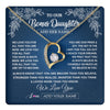 Forever Love Necklace 18K Yellow Gold Finish | 1 | Personalized To Our Bonus Daughter Gifts From Stepmom Necklace We Love You Jewelry Present Gift Stepdaughter Birthday Christmas Custom Gift Box Message Card | https://teecentury.