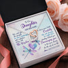 Interlocking Hearts Necklace Stainless Steel & Rose Gold Finish | 2 | Personalized To Our Daughter Gifts Necklace From Mom Dad Always Be Right Here Dragonfly Birthday For Daughter Christmas Custom Jewelry Gift Box Message Card | https://teecentury.