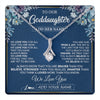 Alluring Beauty Necklace 14K White Gold Finish | 1 | Personalized To Our Goddaughter Necklace Gift From Godmother Uncle We Love You Goddaughter Birthday Gift Graduation Christmas Custom Gift Box Message Card | teecentury.myshopify