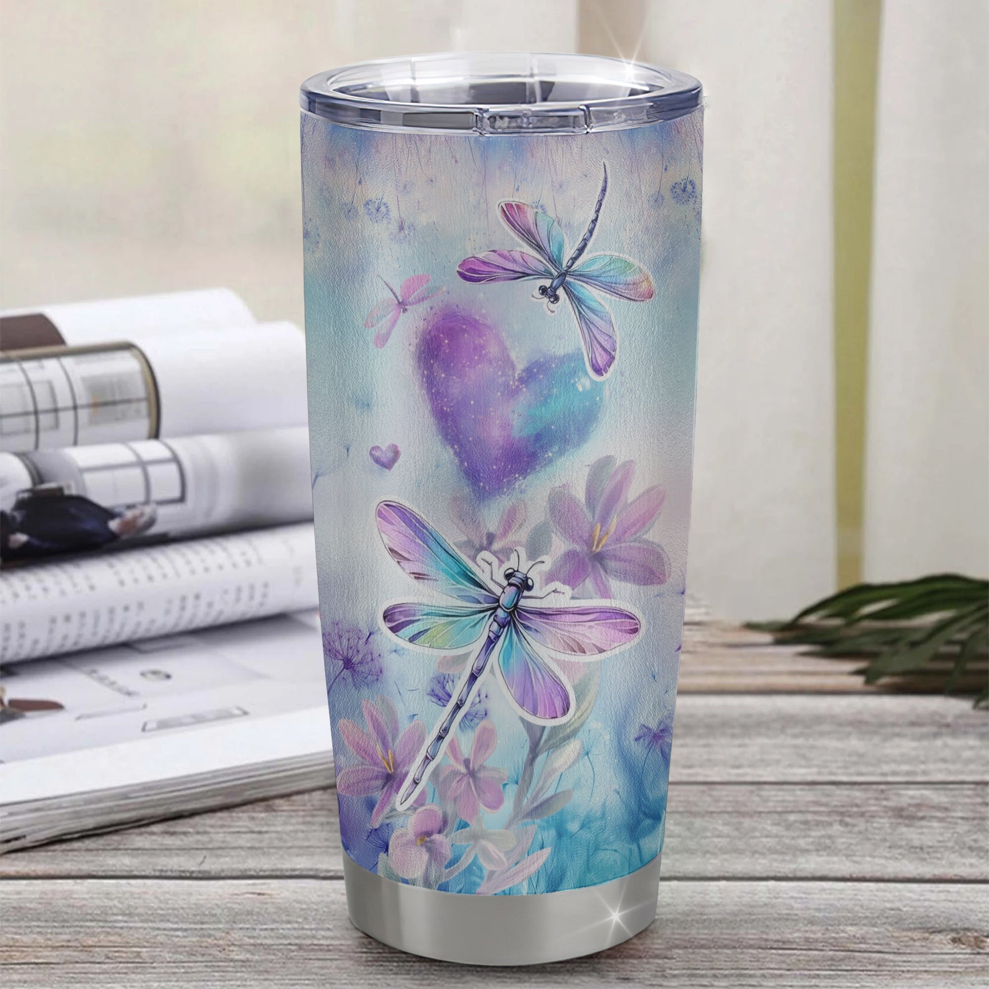 Personalized To Our Niece Gifts Tumbler From Aunt Uncle Always Be Right Here Dragonfly Birthday Gifts Niece Christmas Graduation Stainless Steel Insulated Custom Mug | teecentury