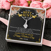 Alluring Beauty Necklace | Personalized To The Best Aunt In The World Necklace From Niece NephewThank You I Love You So Much Aunt Happy Mothers Day Customized Gift Box Message Card | teecentury