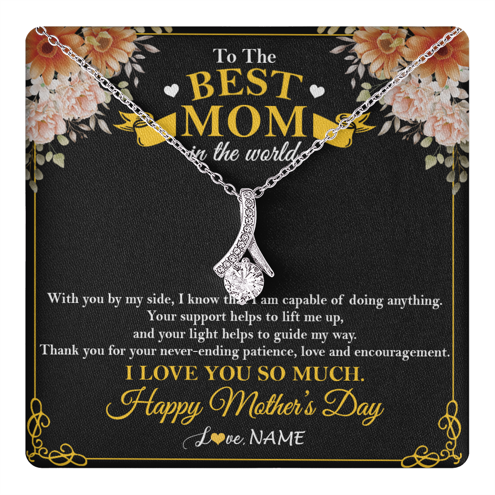 thumbnail image 2 of Personalised Happy Mother's Day Plaque - 'Mum You Are The World' Gift 2 of 5