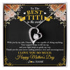 Forever Love Necklace | Personalized To The Best Titi In The World Necklace From Niece Nephew Thank You I Love You So Much Titi Happy Mothers Day Customized Gift Box Message Card | teecentury
