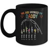 Personalized We Are Hooked On Daddy Fishing Custom Kids Name Fathers Day For Men Birthday Christmas Mug | teecentury