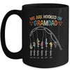 Personalized We Are Hooked On Grandad Fishing Custom Grandkids Name Fathers Day For Men Birthday Christmas Mug | teecentury