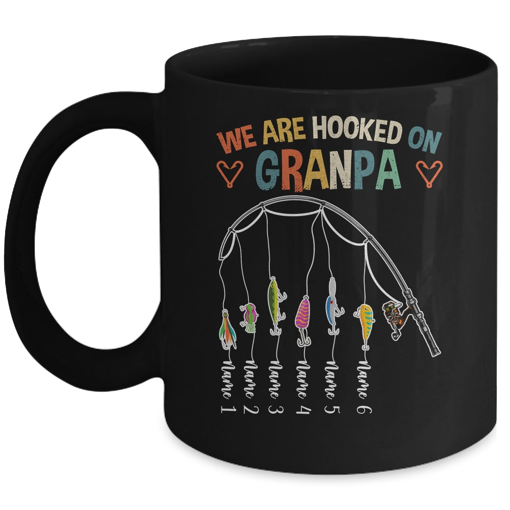 Personalized We Are Hooked On Grandpa Fishing Custom KiGrandkidsds