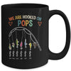 Personalized We Are Hooked On Pops Fishing Custom Grandkids Name Fathers Day For Men Birthday Christmas Mug | teecentury