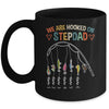 Personalized We Are Hooked On Stepdad Fishing Custom Kids Name Fathers Day For Men Birthday Christmas Mug | teecentury