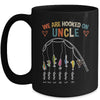 Personalized We Are Hooked On Uncle Fishing Custom Kids Name Fathers Day For Men Birthday Christmas Mug | teecentury