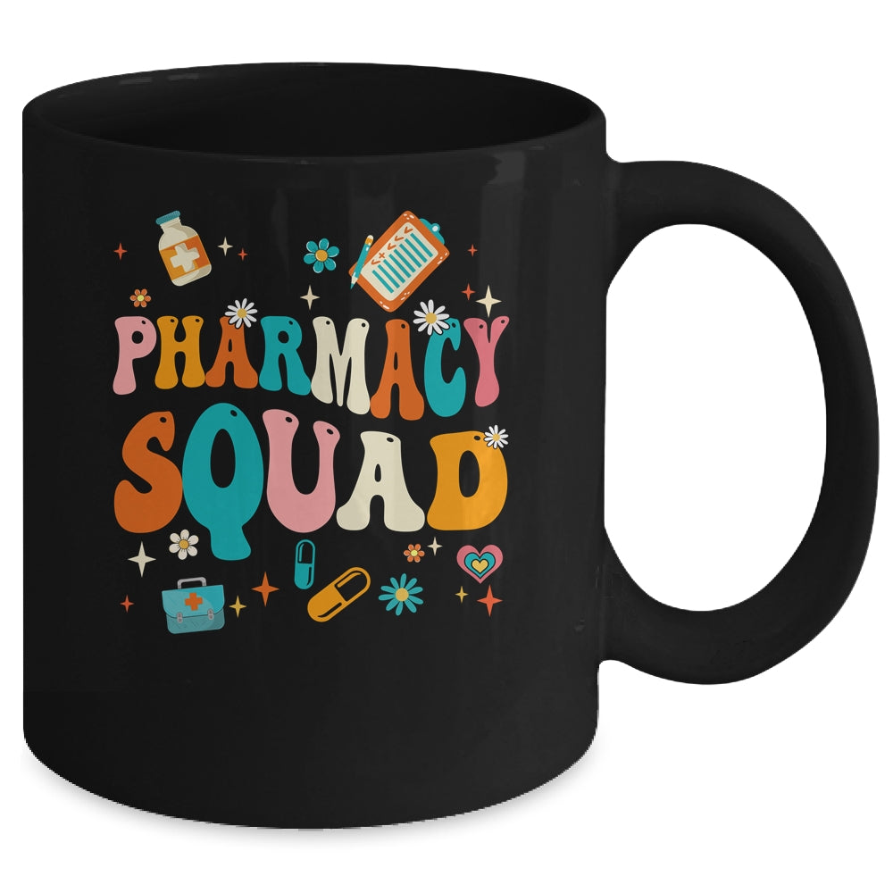 Pharmacy Squad Art For Women Pharmacist Technician Groovy Mug | teecentury