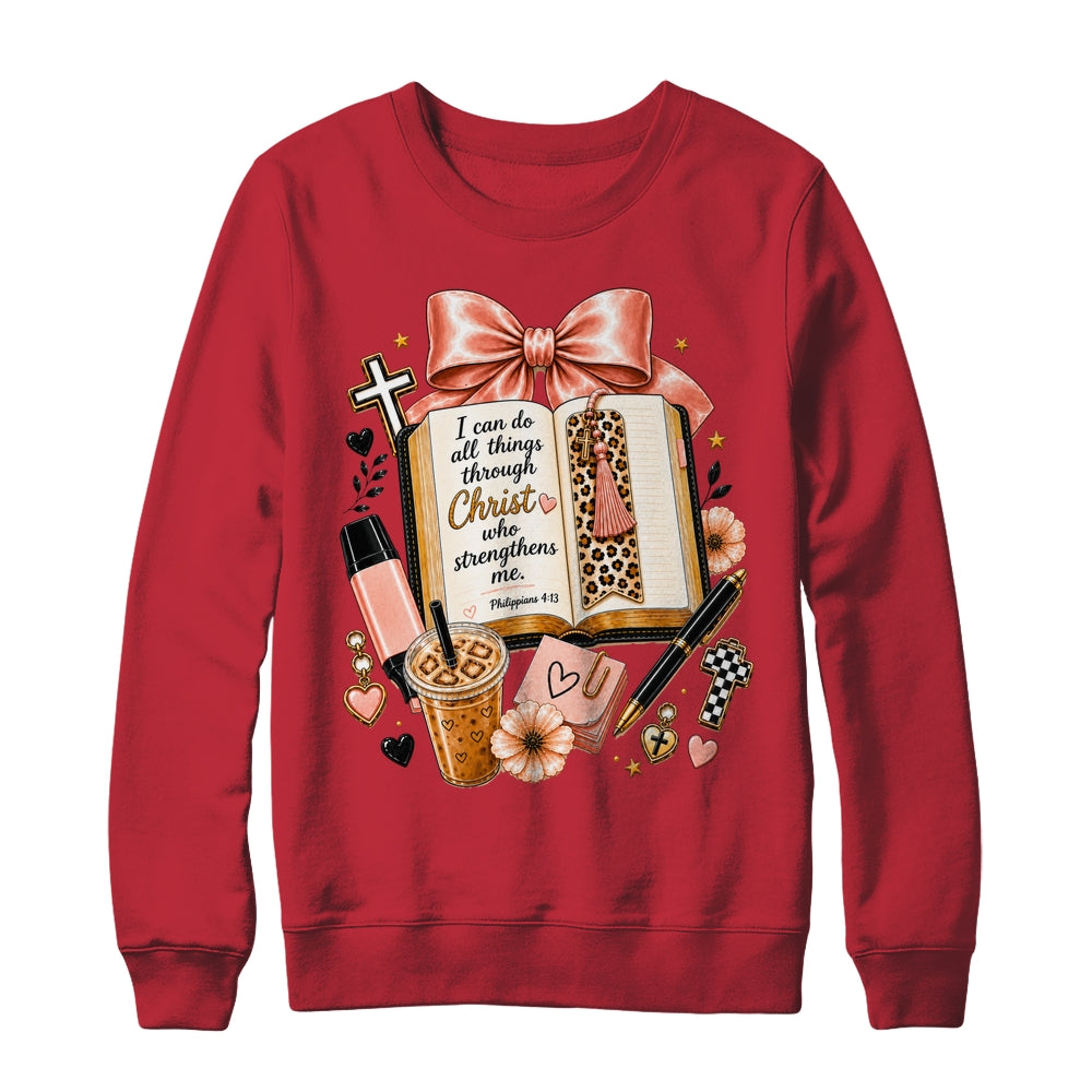 Philippians 4 13 Christian I Can Do All Things Christ Faith Shirt & Sweatshirt | teecentury