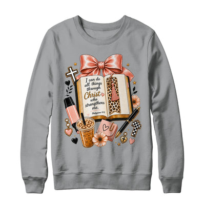 Philippians 4 13 Christian I Can Do All Things Christ Faith Shirt & Sweatshirt | teecentury