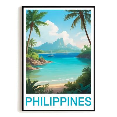 Philippines Landscape Poster Tropical Ideal Travel Souvenir For Adventurers Wall Art Landscape Print Painting For Home Decor Living Room Office Bedroom Decor Unframed | teecentury