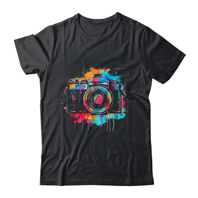 Photography Design Men Women Watercolor Camera Photographer Shirt & Tank Top | teecentury