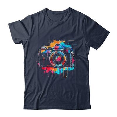 Photography Design Men Women Watercolor Camera Photographer Shirt & Tank Top | teecentury