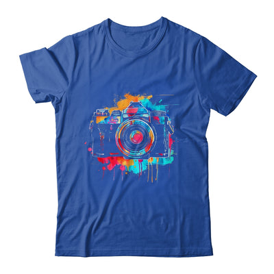 Photography Design Men Women Watercolor Camera Photographer Shirt & Tank Top | teecentury