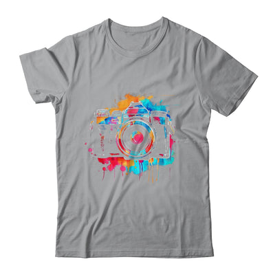 Photography Design Men Women Watercolor Camera Photographer Shirt & Tank Top | teecentury