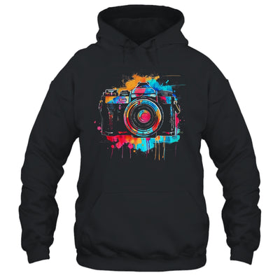 Photography Design Men Women Watercolor Camera Photographer Shirt & Tank Top | teecentury