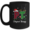 Physical Therapy Christmas Santa Hat PT Therapist Xmas Mug | teecentury