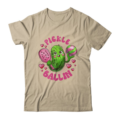 Pickle Ballin Cute Pickleball Women Girls Pickleball Lovers Shirt & Tank Top | teecentury