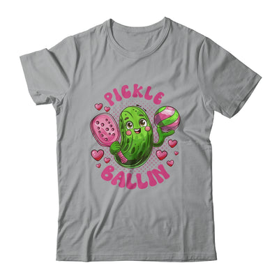 Pickle Ballin Cute Pickleball Women Girls Pickleball Lovers Shirt & Tank Top | teecentury