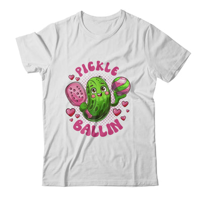 Pickle Ballin Cute Pickleball Women Girls Pickleball Lovers Shirt & Tank Top | teecentury