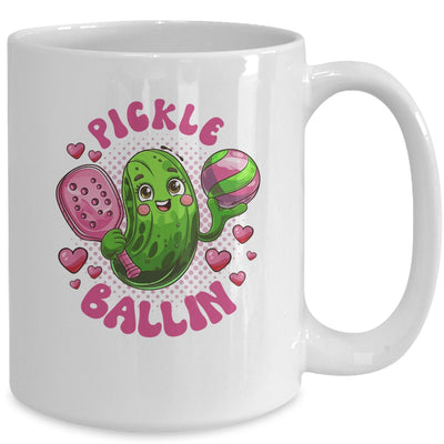 Pickle Ballin Cute Pickleball Women Girls Pickleball Lovers Mug | teecentury