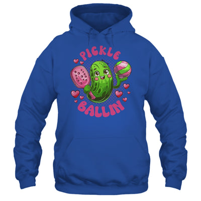 Pickle Ballin Cute Pickleball Women Girls Pickleball Lovers Shirt & Tank Top | teecentury