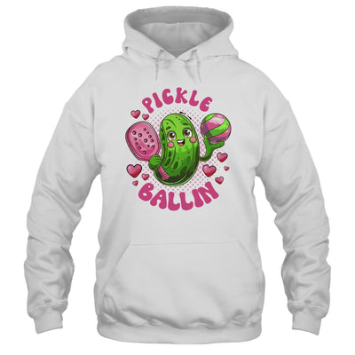 Pickle Ballin Cute Pickleball Women Girls Pickleball Lovers Shirt & Tank Top | teecentury