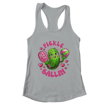 Pickle Ballin Cute Pickleball Women Girls Pickleball Lovers Shirt & Tank Top | teecentury